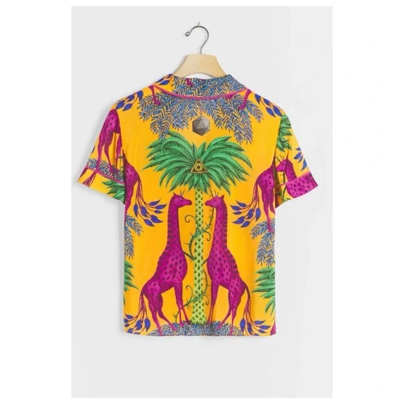 NWOT Anthropologie Emma J Shipley Extravaganza Lounge Top  Size Small - Picture 2 of 9